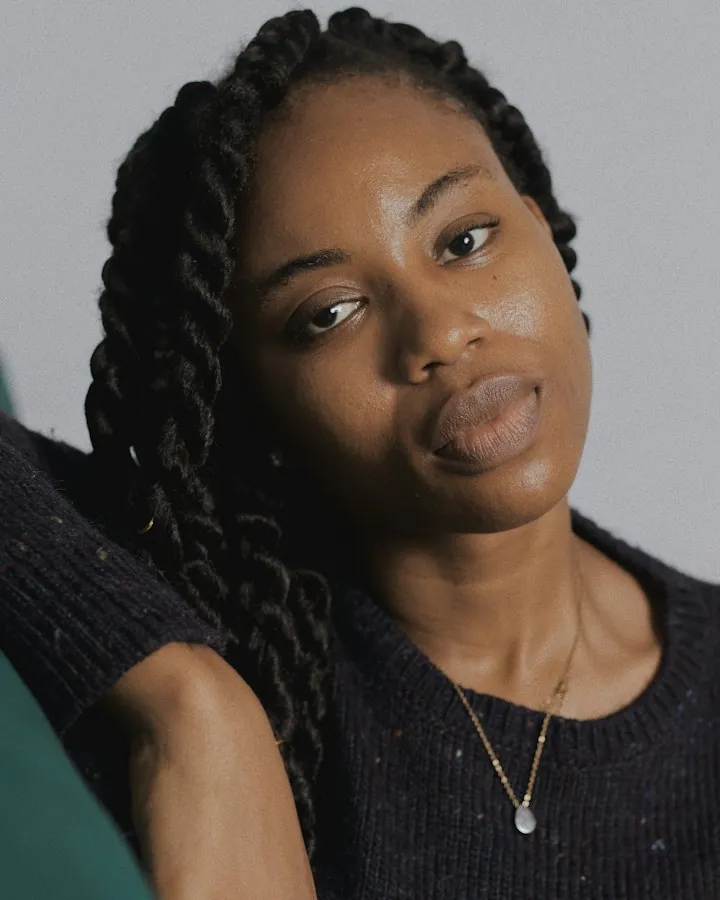 Woman with long twists